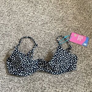 Black and White Swimsuit Top